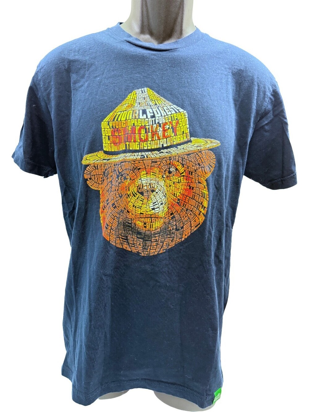 Smokey The Bear T-Shirt Wild Tribute 4 the Forests Size Medium Ring Spun Cotton